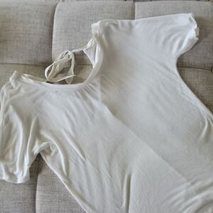 J.crew basic cream colored tee